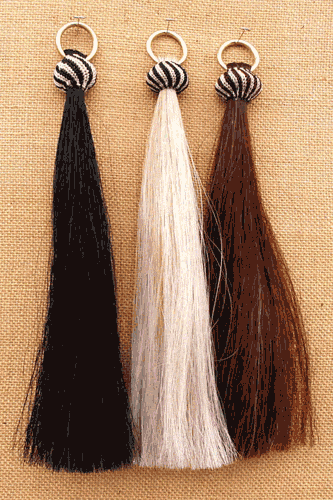 Horsehair Shoo-Fly with Horsehair Knot and Ring