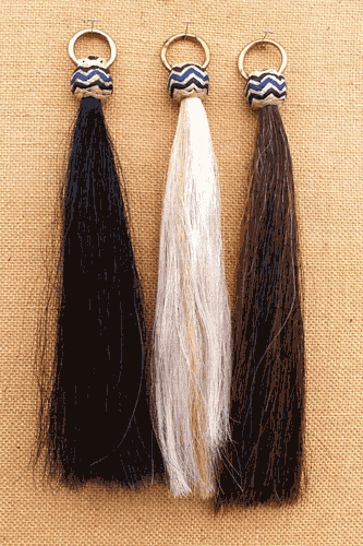 Horsehair Shoo#45;Fly with Rawhide Knot and Ring
